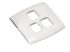 Contactum White 3 Gang Polycarbonate Mounting Plate