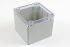 Hammond 1554 Series Polycarbonate Enclosure, IP68, Clear Lid, 4.13 x 4.13 x 3.54in
