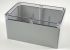 Hammond 1554 Series Polycarbonate Enclosure, IP68, Clear Lid, 9.4 x 6.3 x 4.7in