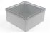 Hammond 1554 Series Polycarbonate Enclosure, IP68, Clear Lid, 7.1 x 7.1 x 3.54in