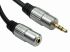 RS PRO Male 3.5mm Stereo Jack to Female 3.5mm Stereo Jack Aux Cable, Black, 500mm