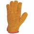 Liscombe Brown Leather Cut Resistant Work Gloves, Size 10, Leather Coating