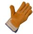 Liscombe Yellow Leather Work Gloves, Size 9, Leather Coating