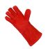 Liscombe Red Leather Gloves, Size 9