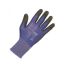 Liscombe Contact Touch Blue Nylon Work Gloves, Size 8, Medium, Polyurethane Coating