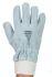 Tornado Colossus Grey Leather Cut Resistant Work Gloves, Size 7, Small, Leather Coating