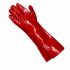 Liscombe Red PVC Cut Resistant Work Gloves, Size 9, Large, PVC Coating