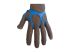 Manulatex Blue Polyurethane Gloves, Size 8, Medium
