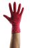 Uniglove Red Powder-Free Nitrile Disposable Gloves, Size 8, Medium, 100 per Pack
