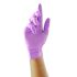 Uniglove Violet Powder-Free Nitrile Disposable Gloves, Size 6, Extra Small, 100 per Pack