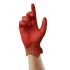 Uniglove Red Vinyl Disposable Gloves size 8, Medium x 100 Powder-Free