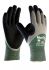 ATG Maxicut Black, Green Spandex Anti-Slip Work Gloves, Size 8, Medium, NBR Coating
