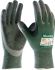 ATG Maxicut Green, Grey Cut Resistant Polyester Work Gloves, Size 9, Large, NBR Coated