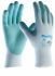ATG Maxiflex Light Blue Heat Resistant Work Gloves, Size 8, Medium, Spandex Lining, NBR Coating