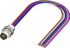RS PRO Straight Male M8 to Unterminated Sensor Actuator Cable, 6 Core, 500mm
