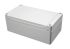 Hammond 1555 Series Light Grey ABS Enclosure, IP66, Grey Lid, 6.30 x 3.50 x 3.50in