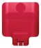 Rubbermaid Commercial Products Red Resin Waste Bin Lid for and Slim Jim® Recycling Station Waste Stream label kits,