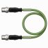 Turck Straight Male 4 way M12 to Straight Male 4 way M12 Sensor Actuator Cable, 300mm
