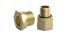 Peppers AR Series 1/2 NPT in, 20 mm Adapter Cable Conduit Fitting, Brass