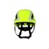 3M X5000 Green Helmet with Chin Strap, Adjustable, Ventilated