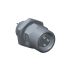 Amphenol Industrial Circular Connector, 4 Contacts, Rear Mount, M8 Connector, Socket