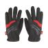 Milwaukee Black/Red Nylon, Synthetic Leather Gloves, Size 8 - M
