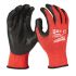 Milwaukee Black Nitrile Cut Resistant, Puncture Resistant Cut Resistant Gloves, Size 9 - L, Nitrile Coating