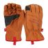 Milwaukee Leather Cut Resistant Gloves, Size 8 - M, Leather Coating