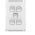 Clipsal Electrical White Rocker Light Switch, 1, 2 Way, 5 Gang, Pro Series