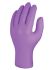 Skytec Purple Nitrile Gloves, Size M, 100 per Pack, Powder-Free