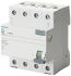 Siemens 4 Pole Type AC Residual Current Circuit Breaker, 25A 5SV4342, 30mA