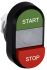 ABB MPD15 Series Green, Red Momentary Push Button, 22mm Cutout