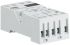ABB CR-U 2 Pin DIN Rail Relay Socket, for use with CR-U Interface Relay
