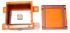 RS PRO Orange Steel Junction Box, IP65, 100 x 100 x 80mm