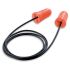 Uvex CF-CD Series Orange Disposable Corded Ear Plugs, 22dB Rated, 100Pair Pairs