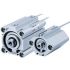 SMC Pneumatic Compact Cylinder - 63mm Bore, 75mm Stroke, CQ2 Series, Double Acting