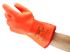 ActivArmr Orange Chemical Resistant, Waterproof Cotton, Nylon, Polyurethane Work Gloves, Size 9, PVC Coated