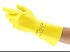 Ansell AlphaTec Yellow Latex Chemical Resistant Work Gloves, Size 9, Latex Coating