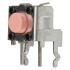 IP00 Pink Plunger Tactile Switch, SPST 50 mA Through Hole