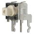 IP00 Ivory Plunger Tactile Switch, SPST 50 mA Through Hole