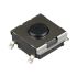 IP00 Black Plunger Tactile Switch, SPST 50 mA 0.5mm Surface Mount