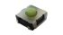 IP67 Green/Yellow Plunger Tactile Switch, SPST 50 mA 0.9mm Surface Mount