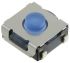 IP67 Blue Plunger Tactile Switch, SPST 50 mA 0.9mm Surface Mount