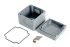 Hammond 1590Z Series Grey Die Cast Aluminium Alloy General Purpose Enclosure, IP68, 100 x 100 x 81mm