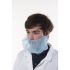 Reldeen Blue Disposable Beard Mask for Food Industry Use, One-Size, Beard Mask Type, Non-Metal Detectable