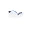 Gafas de seguridad Riley Stream Blue, lentes transparentes, protección UV
