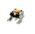 Ivory Plunger Tactile Switch, SPST 1.2 VA 6mm Through Hole