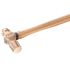 Facom Hammer, Kugelhammer Kugel aus Beryllium-Kupfer funkenfrei Holz-Stiel 400g 300 mm