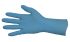 Pro-Val Nite Long Light Blue Powder-Free Nitrile Rubber Disposable Gloves, Size M, 100 per Pack