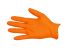 Pro-Val Nitrile Orange PF Orange Powder-Free Nitrile Rubber Disposable Gloves, Size S, 100 per Pack